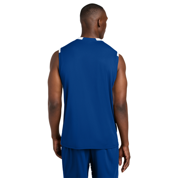 Sport-Tek® Club Recycled Poly Sleeveless Men's V-Neck Tank
