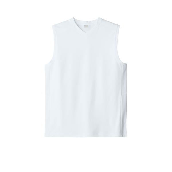 Sport-Tek® Club Recycled Poly Sleeveless Men's V-Neck Tank