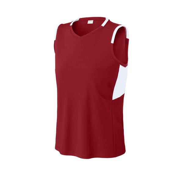 Sport-Tek® Club Recycled Poly Sleeveless Ladies' V-Neck Tank