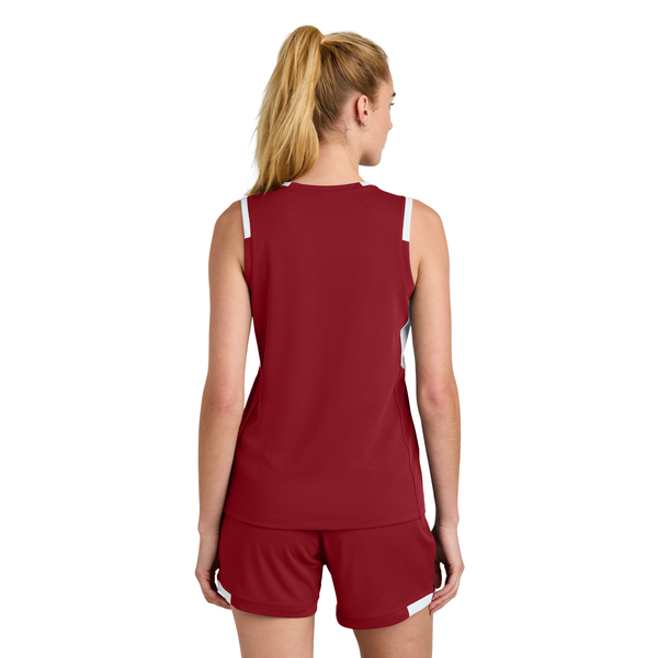 Sport-Tek® Club Recycled Poly Sleeveless Ladies' V-Neck Tank