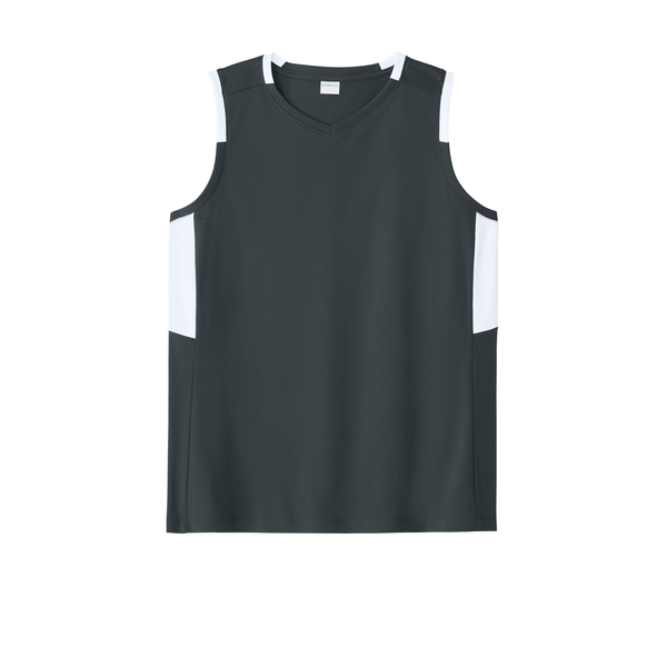 Sport-Tek® Club Recycled Poly Sleeveless Ladies' V-Neck Tank