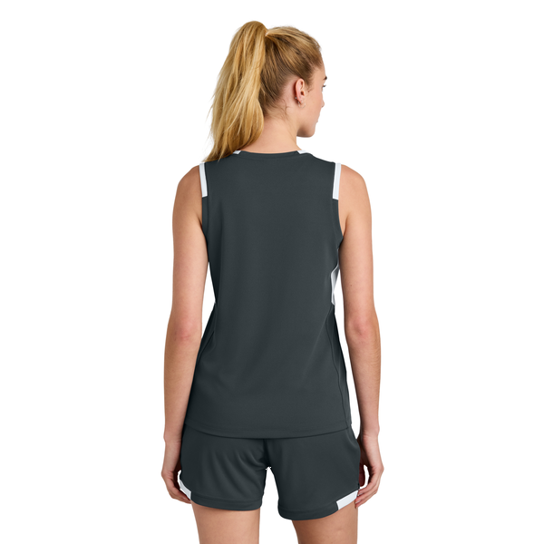 Sport-Tek® Club Recycled Poly Sleeveless Ladies' V-Neck Tank