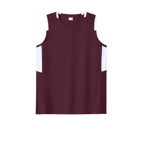 Sport-Tek® Club Recycled Poly Sleeveless Ladies' V-Neck Tank