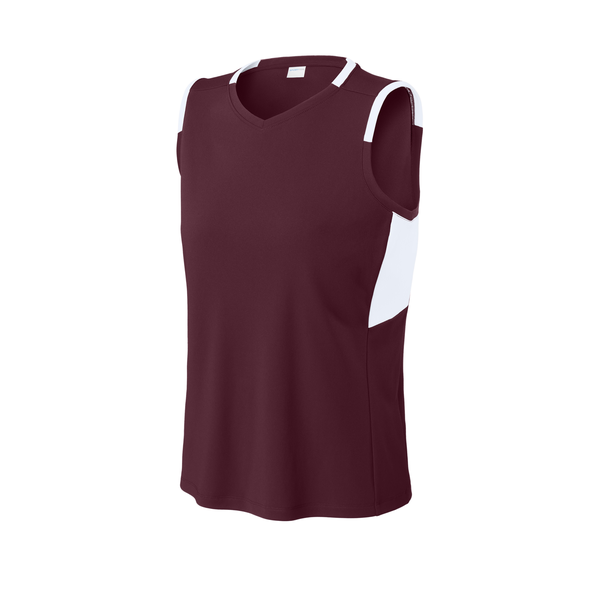 Sport-Tek® Club Recycled Poly Sleeveless Ladies' V-Neck Tank