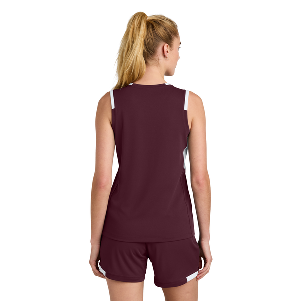 Sport-Tek® Club Recycled Poly Sleeveless Ladies' V-Neck Tank