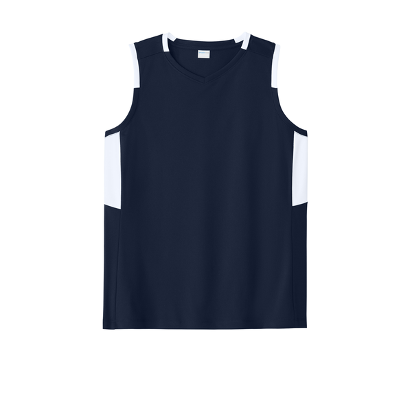 Sport-Tek® Club Recycled Poly Sleeveless Ladies' V-Neck Tank