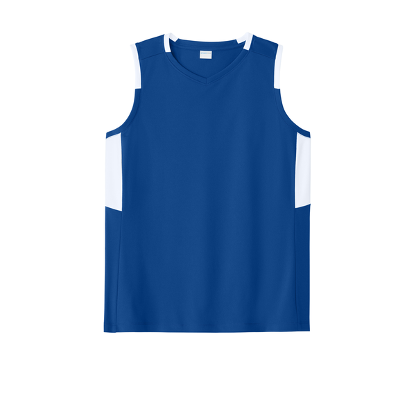 Sport-Tek® Club Recycled Poly Sleeveless Ladies' V-Neck Tank