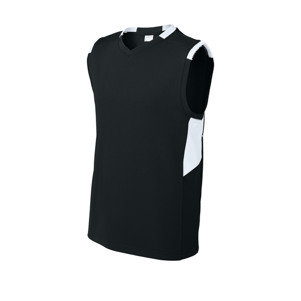 Sport-Tek® Club Recycled Poly Sleeveless Youth V-Neck Tank