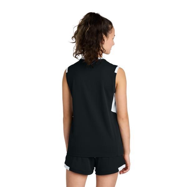 Sport-Tek® Club Recycled Poly Sleeveless Youth V-Neck Tank