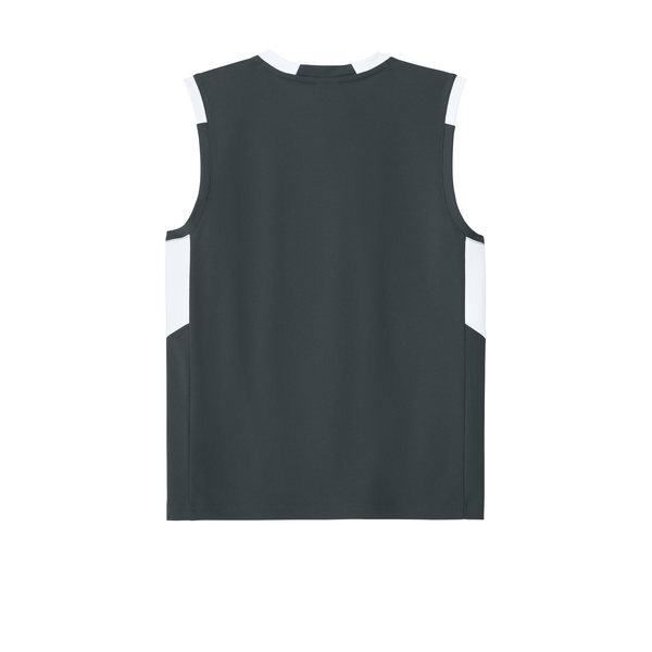 Sport-Tek® Club Recycled Poly Sleeveless Youth V-Neck Tank