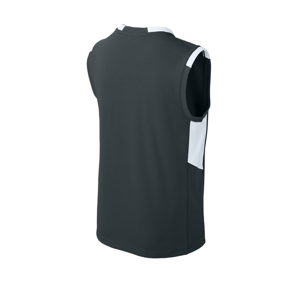 Sport-Tek® Club Recycled Poly Sleeveless Youth V-Neck Tank