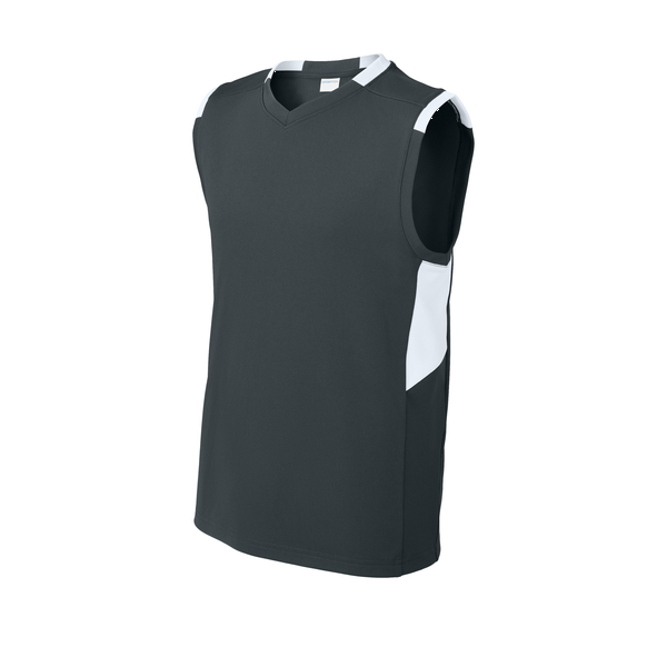 Sport-Tek® Club Recycled Poly Sleeveless Youth V-Neck Tank