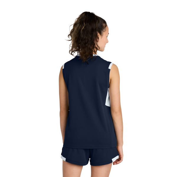 Sport-Tek® Club Recycled Poly Sleeveless Youth V-Neck Tank