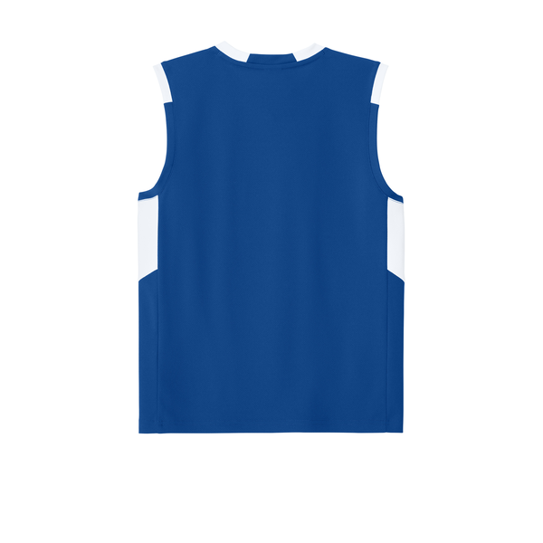 Sport-Tek® Club Recycled Poly Sleeveless Youth V-Neck Tank