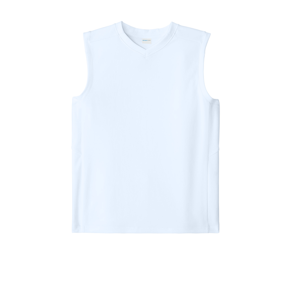 Sport-Tek® Club Recycled Poly Sleeveless Youth V-Neck Tank