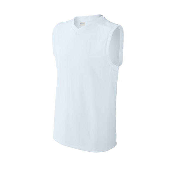 Sport-Tek® Club Recycled Poly Sleeveless Youth V-Neck Tank