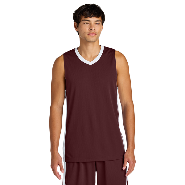 Sport-Tek® Rival Poly Closed-Hole Mesh Basketball Reversible Unisex Jersey