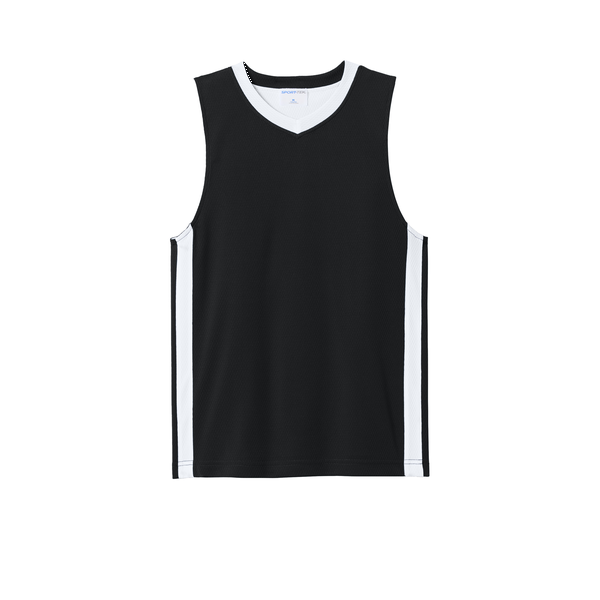 Sport-Tek® Rival Poly Closed-Hole Mesh Basketball Reversible Youth Jersey