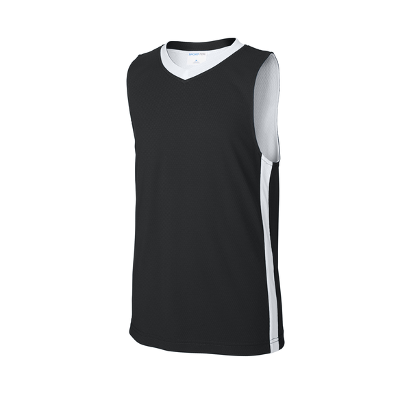 Sport-Tek® Rival Poly Closed-Hole Mesh Basketball Reversible Youth Jersey