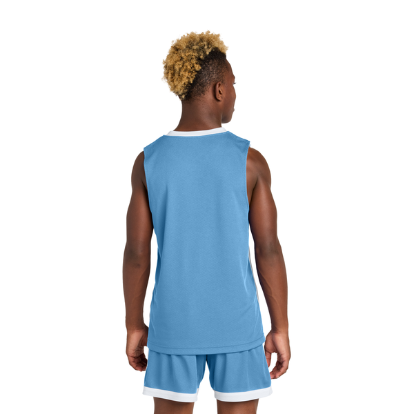 Sport-Tek® Rival Poly Closed-Hole Mesh Basketball Reversible Youth Jersey