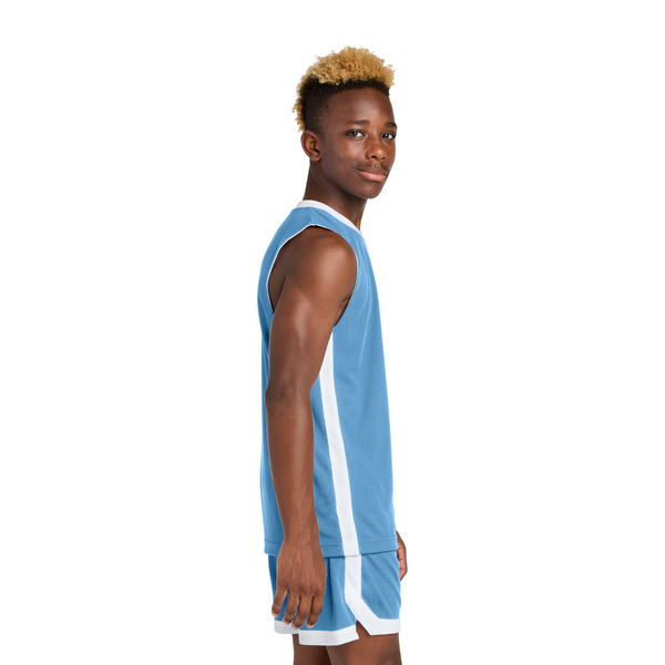 Sport-Tek® Rival Poly Closed-Hole Mesh Basketball Reversible Youth Jersey