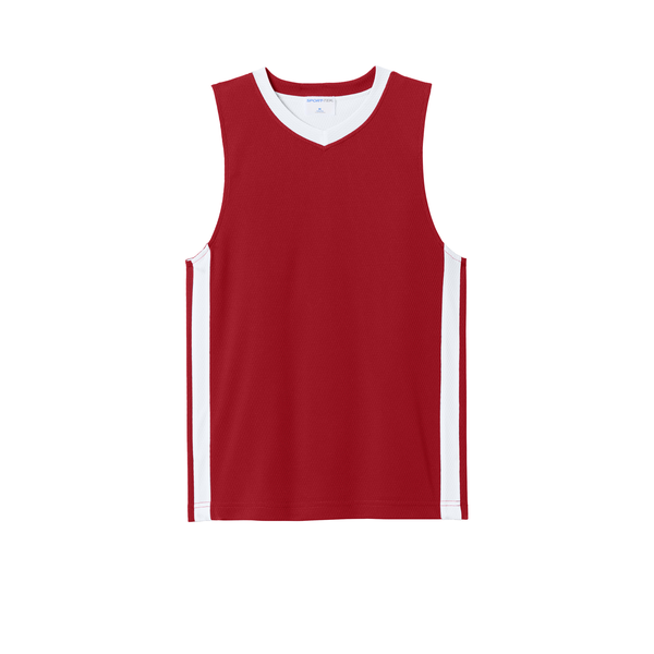 Sport-Tek® Rival Poly Closed-Hole Mesh Basketball Reversible Youth Jersey