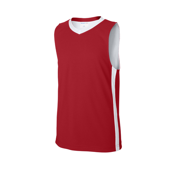 Sport-Tek® Rival Poly Closed-Hole Mesh Basketball Reversible Youth Jersey