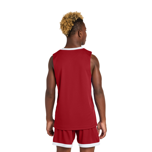 Sport-Tek® Rival Poly Closed-Hole Mesh Basketball Reversible Youth Jersey