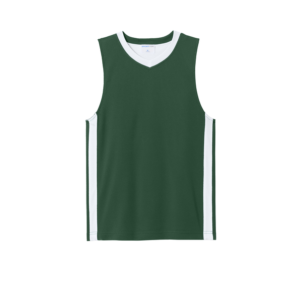 Sport-Tek® Rival Poly Closed-Hole Mesh Basketball Reversible Youth Jersey