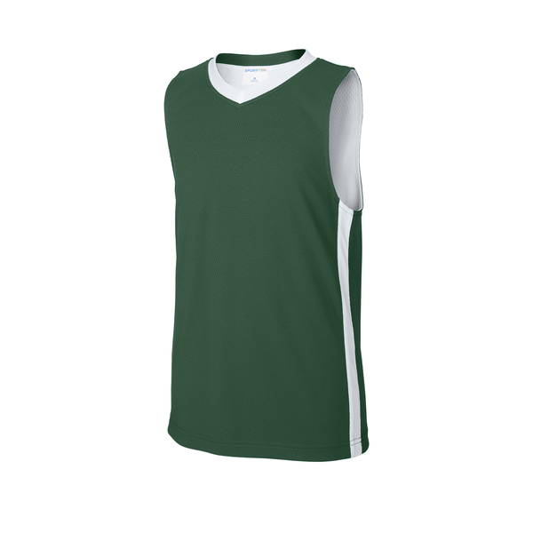 Sport-Tek® Rival Poly Closed-Hole Mesh Basketball Reversible Youth Jersey