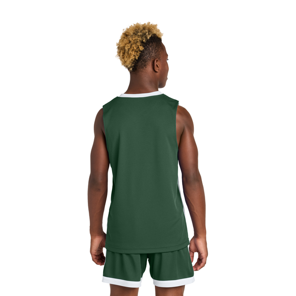 Sport-Tek® Rival Poly Closed-Hole Mesh Basketball Reversible Youth Jersey