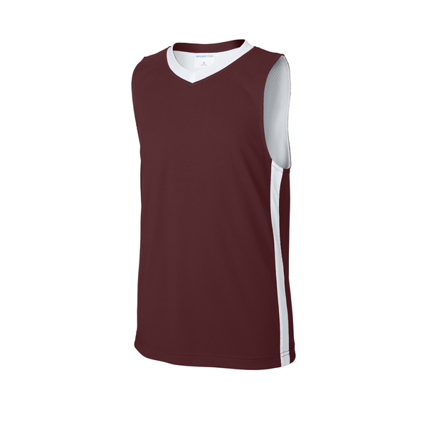 Sport-Tek® Rival Poly Closed-Hole Mesh Basketball Reversible Youth Jersey