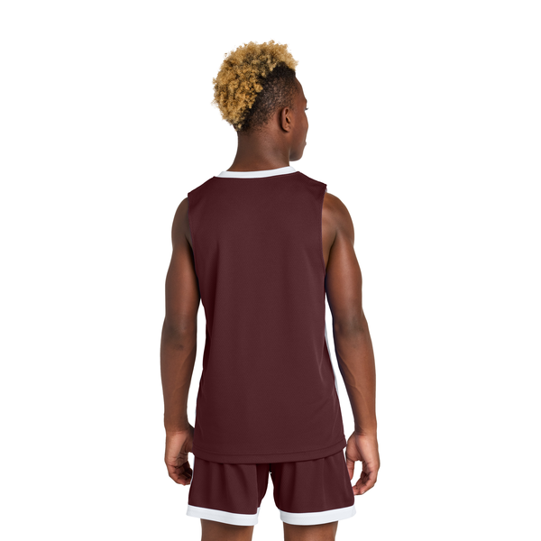 Sport-Tek® Rival Poly Closed-Hole Mesh Basketball Reversible Youth Jersey