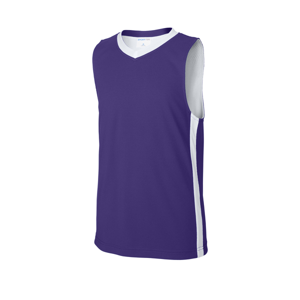 Sport-Tek® Rival Poly Closed-Hole Mesh Basketball Reversible Youth Jersey