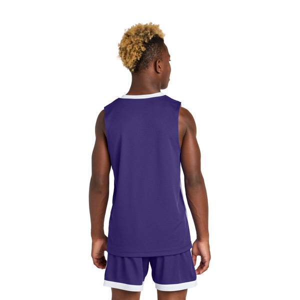 Sport-Tek® Rival Poly Closed-Hole Mesh Basketball Reversible Youth Jersey
