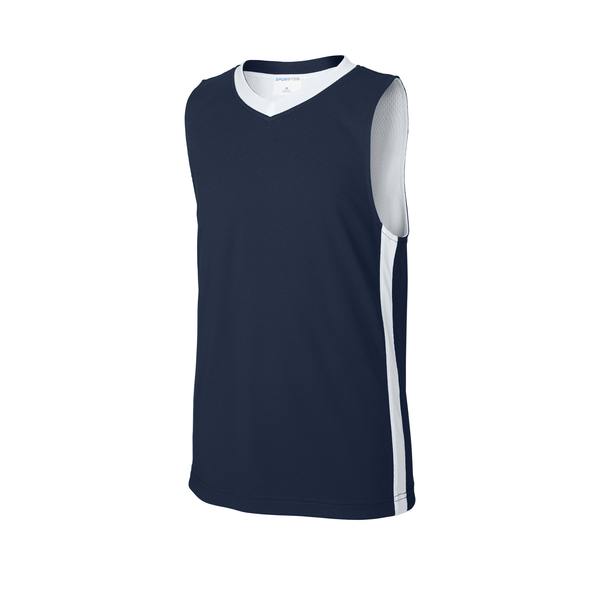 Sport-Tek® Rival Poly Closed-Hole Mesh Basketball Reversible Youth Jersey