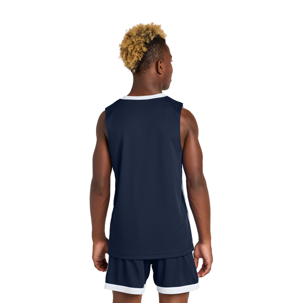 Sport-Tek® Rival Poly Closed-Hole Mesh Basketball Reversible Youth Jersey