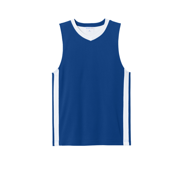 Sport-Tek® Rival Poly Closed-Hole Mesh Basketball Reversible Youth Jersey