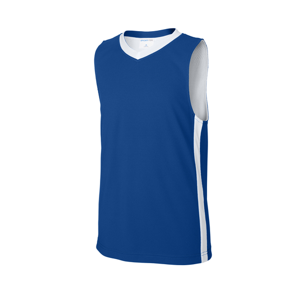 Sport-Tek® Rival Poly Closed-Hole Mesh Basketball Reversible Youth Jersey