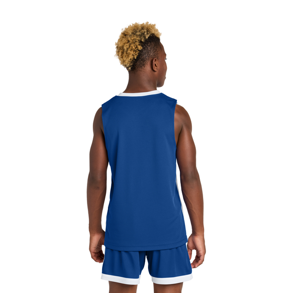 Sport-Tek® Rival Poly Closed-Hole Mesh Basketball Reversible Youth Jersey