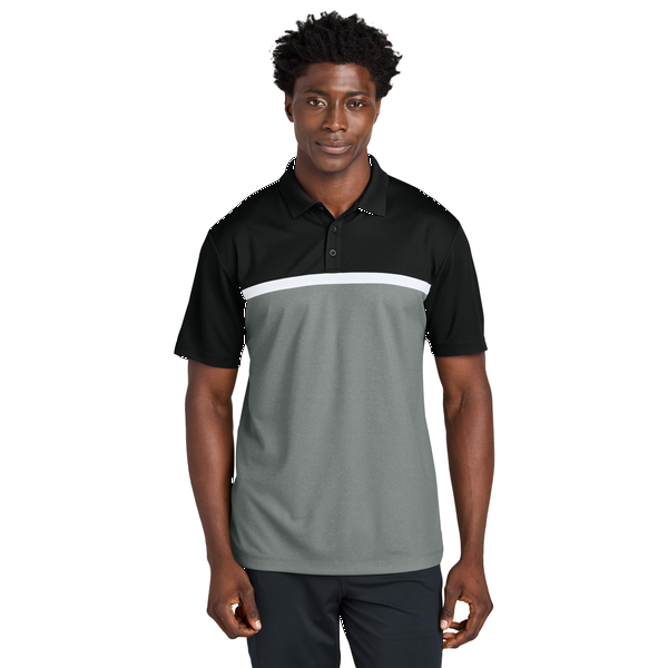 Sport-Tek® UV Poly Micropique Colorblock Men's Polo
