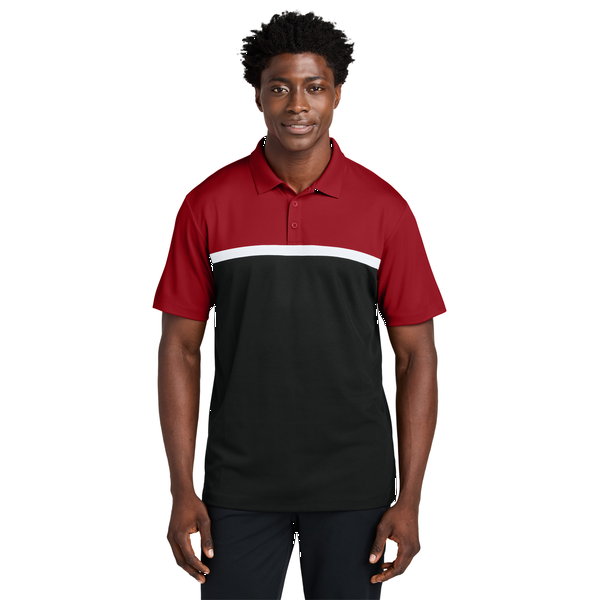 Sport-Tek® UV Poly Micropique Colorblock Men's Polo