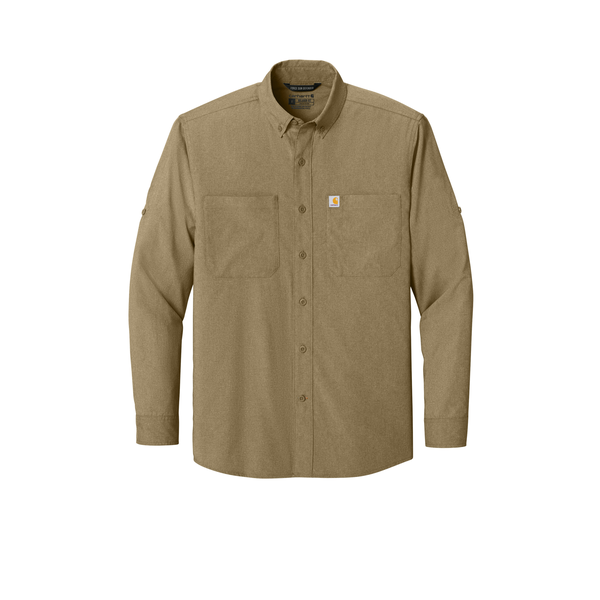 Carhartt® Force® Sun Defender™ Poly/Nylon Chambray Long Sleeve Men's Shirt