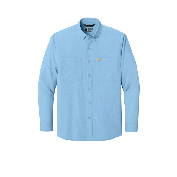 Carhartt® Force® Sun Defender™ Poly/Nylon Chambray Long Sleeve Men's Shirt
