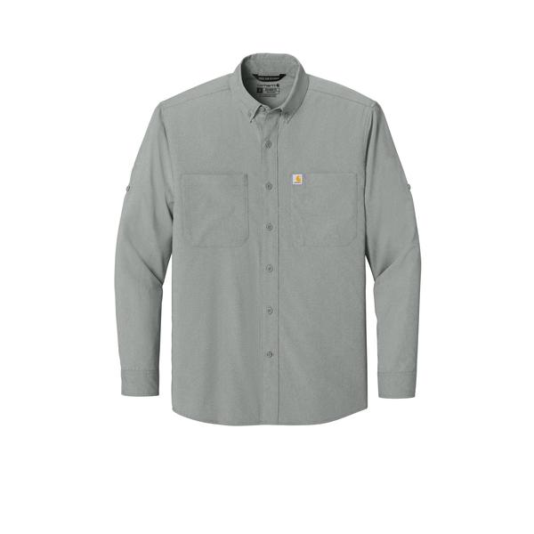 Carhartt® Force® Sun Defender™ Poly/Nylon Chambray Long Sleeve Men's Shirt