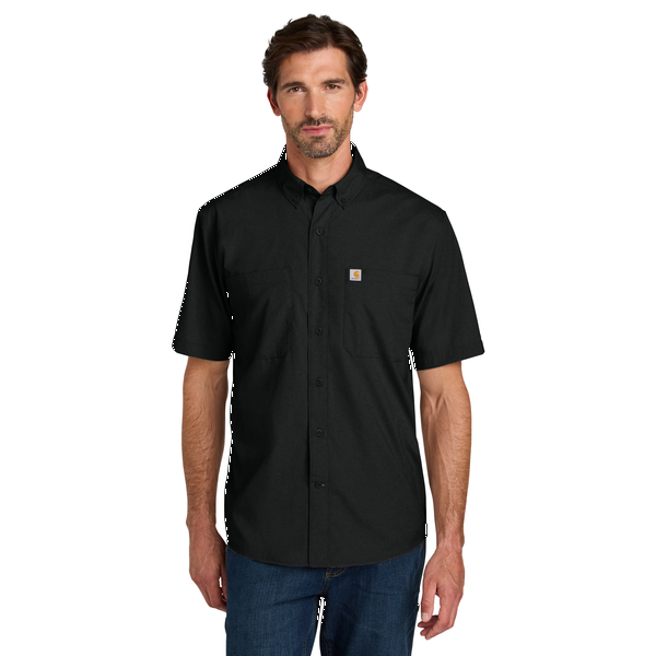 Carhartt® Force® Sun Defender™ Poly/Nylon Chambray Short Sleeve Men's Shirt