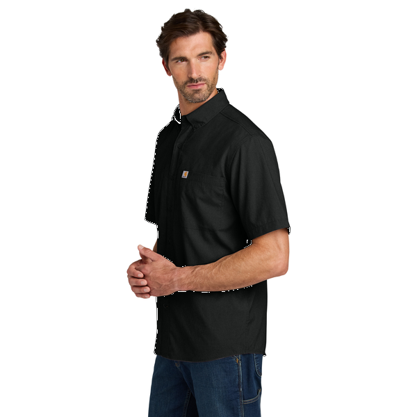 Carhartt® Force® Sun Defender™ Poly/Nylon Chambray Short Sleeve Men's Shirt