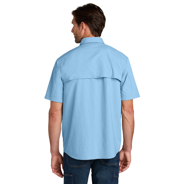 Carhartt® Force® Sun Defender™ Poly/Nylon Chambray Short Sleeve Men's Shirt