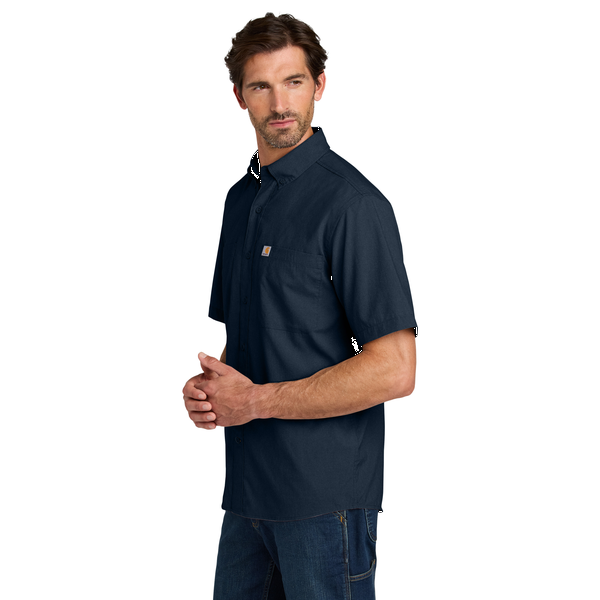 Carhartt® Force® Sun Defender™ Poly/Nylon Chambray Short Sleeve Men's Shirt