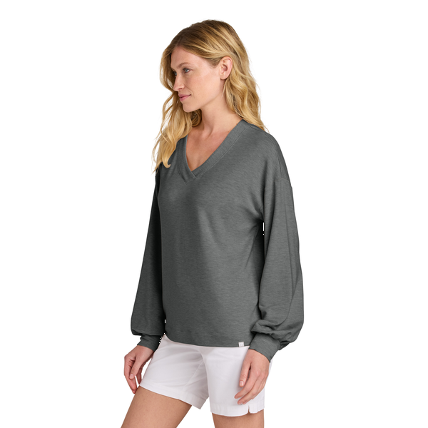 TravisMathew® Long Weekend Tri-Blend Ladies' V-Neck